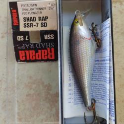 LEURRE RAPALA 7CM SHAD RAP SHALLOW