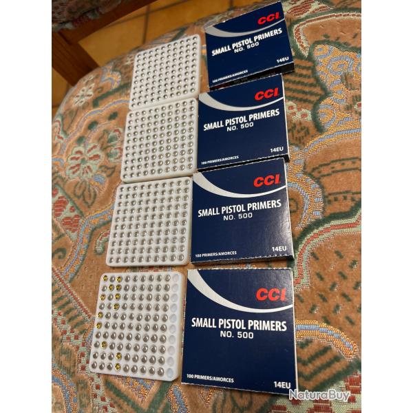 390 Amorces CCI Smal Pistol N500