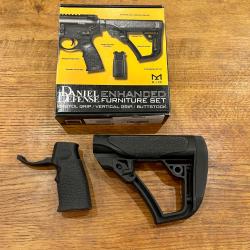 Daniel Defense Kit Buttstock + Pistol Grip Black