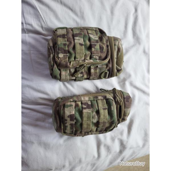 Lot de 2 porte bouteille molle multicam rothco occasion bon etat