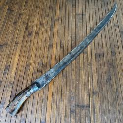 SABRE TRIBAL AVEC LAME DE PRISE FRANÇAISE DE SABRE BRIQUET MANUFACTURE DU KLINGENTHAL MARS 1819