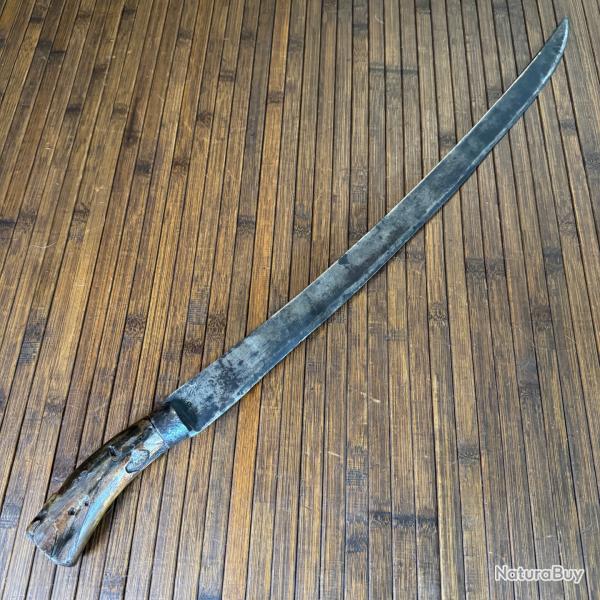 SABRE TRIBAL AVEC LAME DE PRISE FRANAISE DE SABRE BRIQUET MANUFACTURE DU KLINGENTHAL MARS 1819