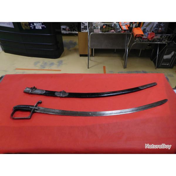 Sabre lame courbe +etui
