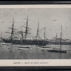 CPA - MARINE MILITAIRE  -" ANVERS  " Navire de Guerre americain  N°3833