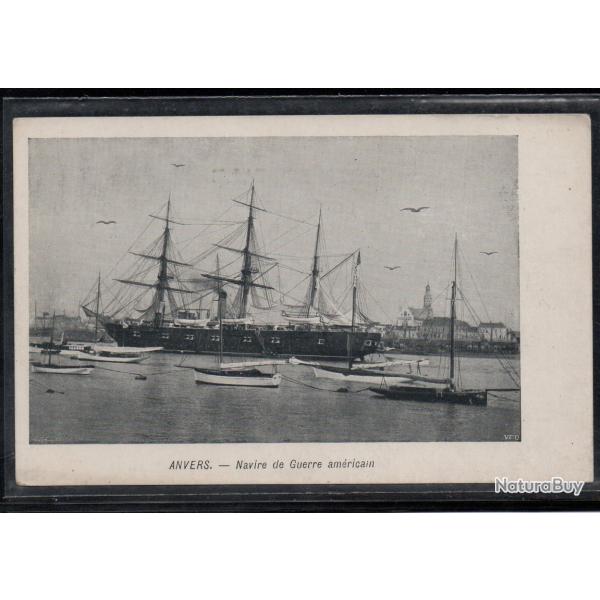CPA - MARINE MILITAIRE  -" ANVERS  " Navire de Guerre americain  N3833