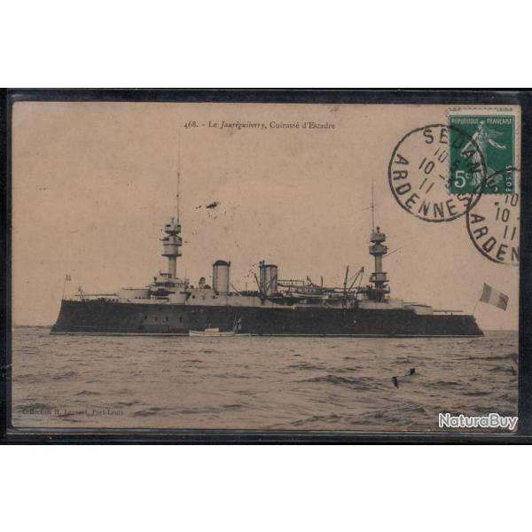 CPA - MARINE MILITAIRE -"LE JAURGUIBERRY" - CUIRASS D'ESCADRE N3830
