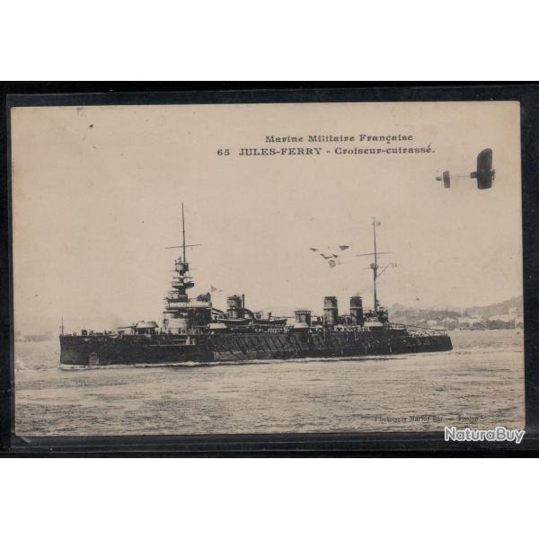 CPA - MARINE MILITAIRE FRANAISE  -" JULES  - FERRY " - Croiseur - cuirasse N3834
