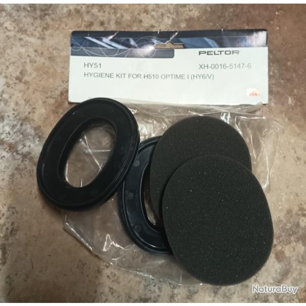 KIT de remplacement pour casque anti bruit OPTIME I, Peltor, Coussinets + Mousses
