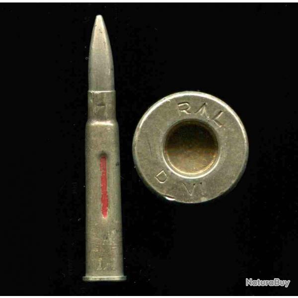.303 British Dummy MK VI - peu courante inerte de manipulation anglaise - marquage : RL D VI