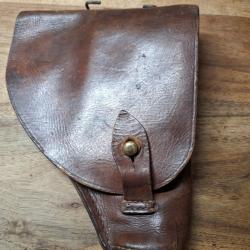 Holster de pistolet 7,65mm type Ruby ou Unique modification typique guerre d'Indochine