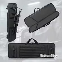 Sac Pour Fusil Tactique Carabine Munitions Chasse Militaire Etui Transport Noir Item 12252954