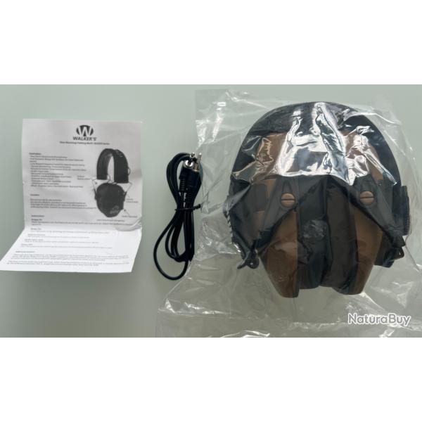 Casque antibruit lectronique Walker's Razor Slim Shooter - Neuf - Coloris brun