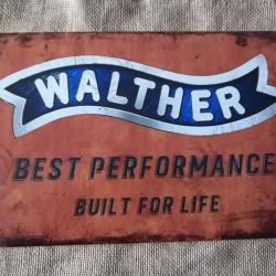 enseigne métal WALTHER