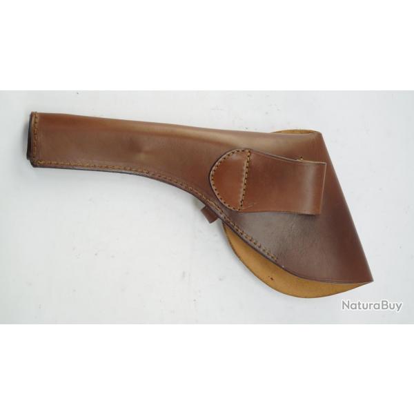Holster souple cuir type jambon pour revolver 6&quot;
