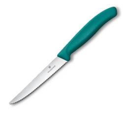 6.7234.C1 Couteau steak à dents Victorinox Swiss Classic 11cm vert