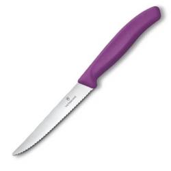 6.7235.C1 Couteau steak à dents Victorinox Swiss Classic 11cm violet