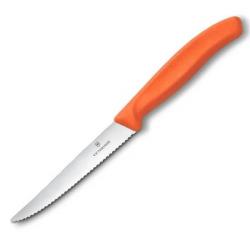 6.7239.C1 Couteau steak à dents Victorinox Swiss Classic 11cm orange