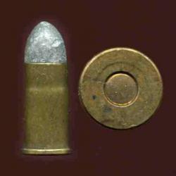 9.4 mm pour revolver hollandais Mle 1874 - balle plomb - étui laiton bouteillé de 21 mm de long