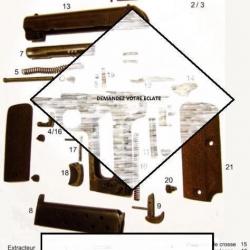 éclate des pièces de pistolet RUBY 1915 (envoi par mail) - VENDU PAR JEPERCUTE (m2471)