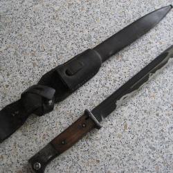 Baïonnette Elite diamant de 1938 de Paul WEYERSBERG avec Gousset en cuir