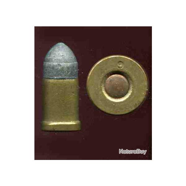 9 mm Galand - rare marquage au culot : 9 - balle conique  ceinture - amorce cuivre - tui laiton