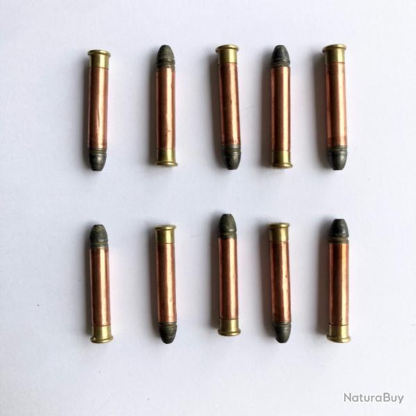 Un lot de 10 cartouches 6mm extra long percussion annulaire