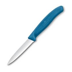 6.7632.C1 Couteau d'office à dents Victorinox Swiss Classic 8cm bleu