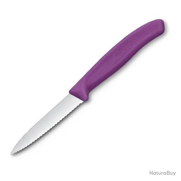 6.7635.C1 Couteau d'office  dents Victorinox Swiss Classic 8cm violet