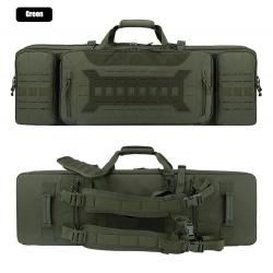 Sac à Dos Tactique Rembourré Carabines Longues Double Capacité Étui Souple Polyvalent Chasse Vert