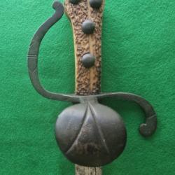 GLAIVE EPEE SABRE  XVIII SCENES DE CHASSE