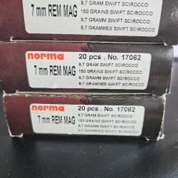 MUNITIONS  7 RM NORMA SWIFT SCIROCCO 150 grs