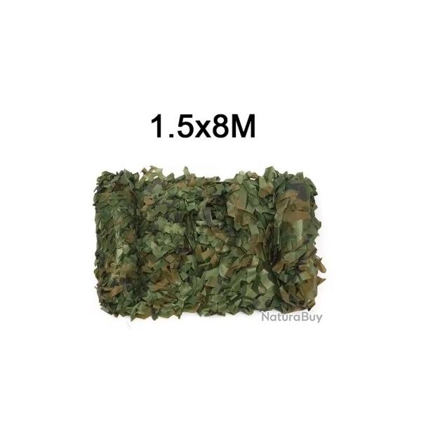 FILET DE CAMOUFLAGE 1.5 X 8 METRES