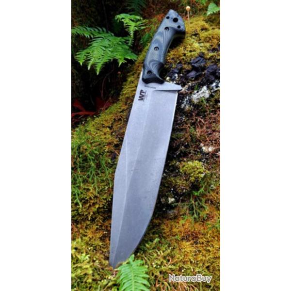 Enorme couteau Wtg work tuff gear Pathfinder lame de 7 cm de large introuvable