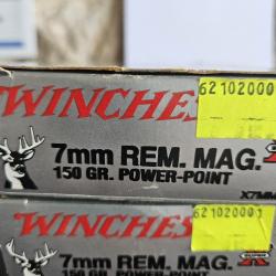 balles calibre 7 RM WINCHESTER POWER POINT 150 grs