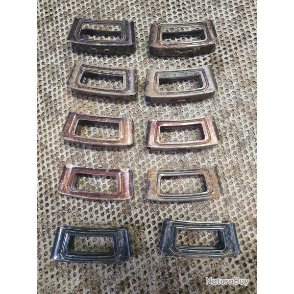 lot de 10 clips de Mannlicher Hollandais modle 1895 cal 6,5x53R