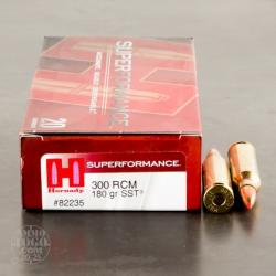 LOT DE 40 MUNITIONS HORNADY SUPERFORMANCE  CAL 300RCM 180GR SST