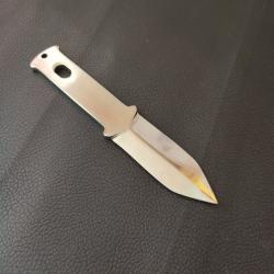Couteau de métier, de botte (?), combat, plongée, tout inox, MADE IN FRANCE