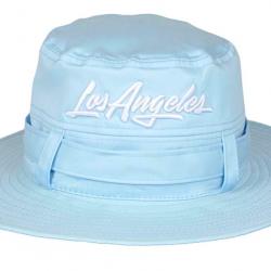 Chapeau Bob Los Angeles Bleu Ciel - Bob Safari Streetwear Large Bord en Coton Taille unique Bleu
