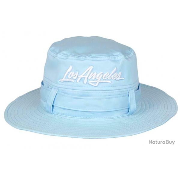 Chapeau Bob Los Angeles Bleu Ciel - Bob Safari Streetwear Large Bord en Coton Taille unique Bleu