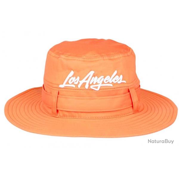 Chapeau Bob Los Angeles Orange - Bob Safari Streetwear Large Bord en Coton Taille unique Orange