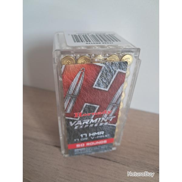 Munition 17HMR Varmint express 17gr. V-max 50rounds