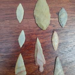 Lot de pointes de flèches néolithique, provenance Sahara.