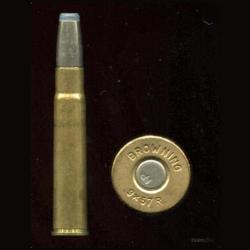 9 x 57 R - balle nickel pointe plomb - marquage : BROWNING 9X57R