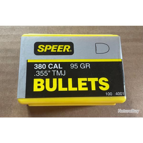 100 Ogives Speer .380 - 355" TMJ / n4001