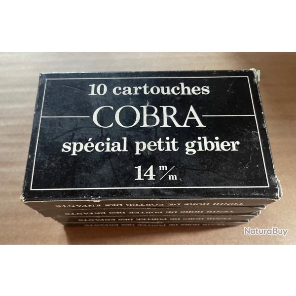 4 botes de 10 cartouches calibre 14 mm - Cobra