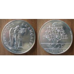 France 100 Francs 1989 Droits de l Homme Piece Commemo Argent