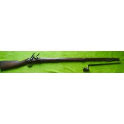 FUSIL À SILEX model 1777 PIÈCES D ORIGINE AVEC BAÏONNETTE