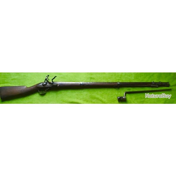 FUSIL  SILEX model 1777 PICES D ORIGINE AVEC BAONNETTE