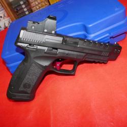 Pistolet LUGER MC9 T Tactical avec point rouge de série en 9x19mm avec mallette et second chargeur