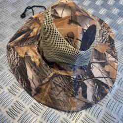 Chapeau camouflage protection solaire maille respirante chasse camping randonnée jungle peche